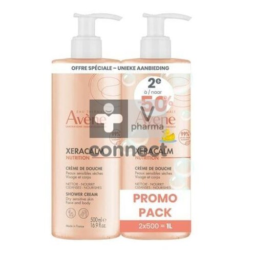 Avene Xeracalm Nutrition Reinig.gel 2x500ml 2e-50%