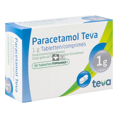 Paracetamol Teva 1g Tabl 30 X 1g Blister