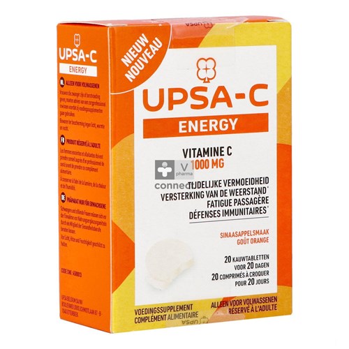 Upsa C Energy 1000mg Kauwtabl 20