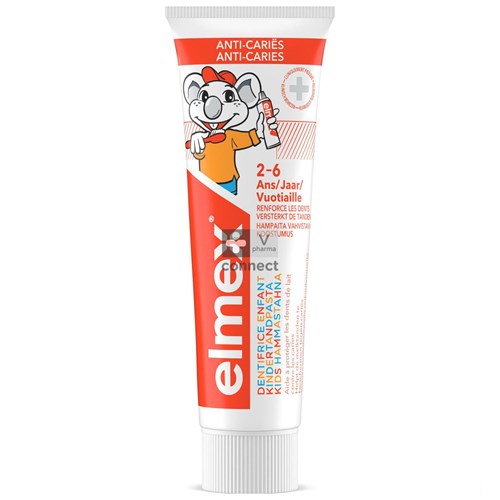 Elmex Dentifrice Enfants 2-6 ans 50 ml