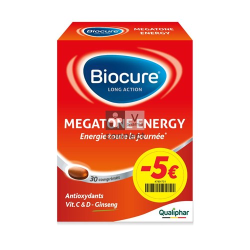 Biocure Megatone Energy La Tabl 30 Promo -5€