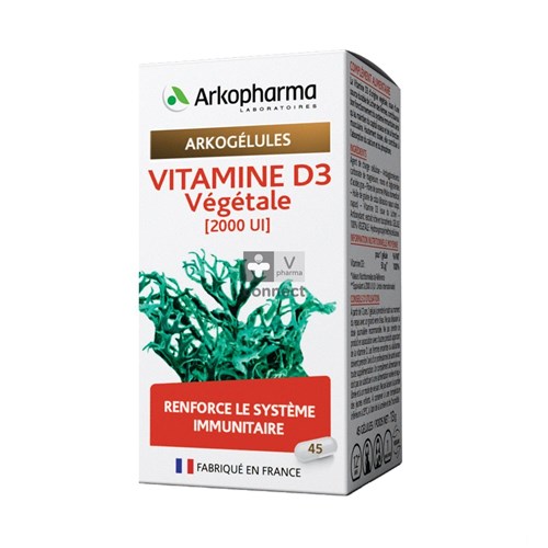 Arko Vitamine D3 Vegetale 45 Capsules