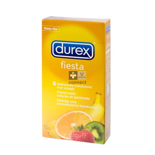 Durex Fiesta Preservatifs Colores Et Parfumes 6 Pieces