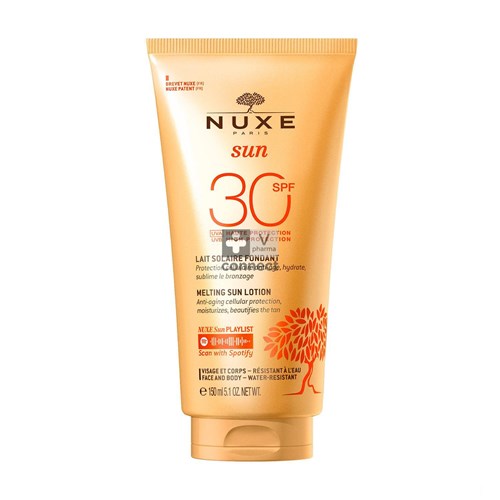 Nuxe Melting Sun Lotion Ip30 Face&body Tube 150ml