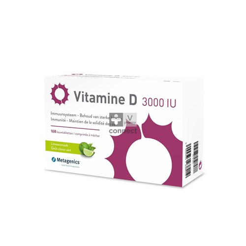 Vitamine D 3000iu Metagenics Comp 168 Promo -20%