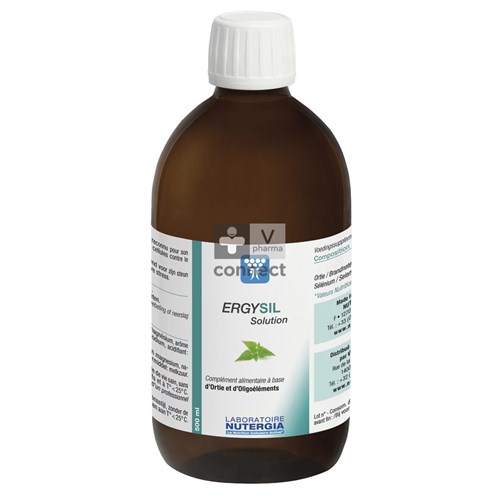 Nutergia Ergysil Silicium et Oligoéléments Solution 500 ml