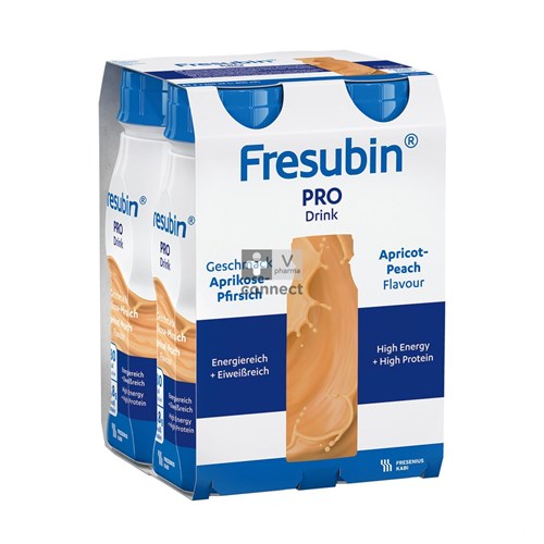 Fresubin Pro Drink Abrikoos Perzik Fl 4x200ml