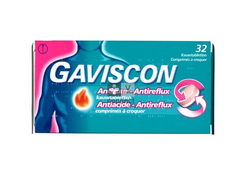 Gaviscon Antizuur Kauwtabletten 32