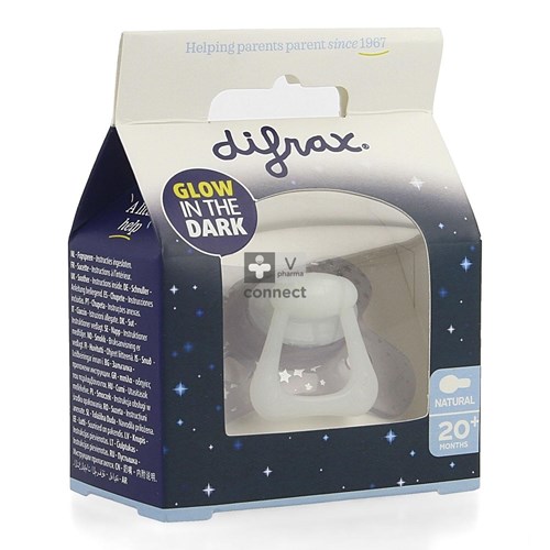 Difrax Sucette 20+ Natural Nuit