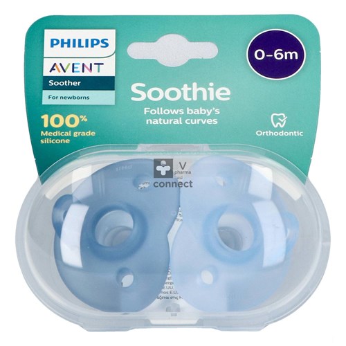 Avent Sucette +0M Soothie Mix 2 Pièces