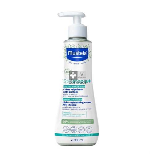 Mustela Pa Stelatopia + Crème Relipidante 300 ml