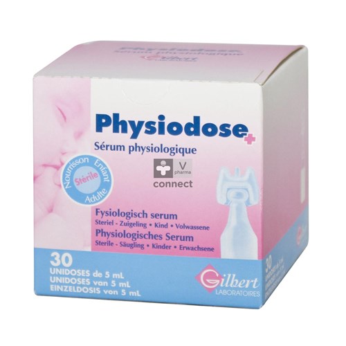 Gilbert Physiodose Serum Physiologique 5 ml 30 Unidoses