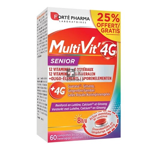 Forte Multivit 4 G Senior Comprimés 60 Promo