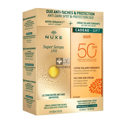 Nuxe Duo Super Serum10 30 ml + Crème Fondante Ip50 50 ml