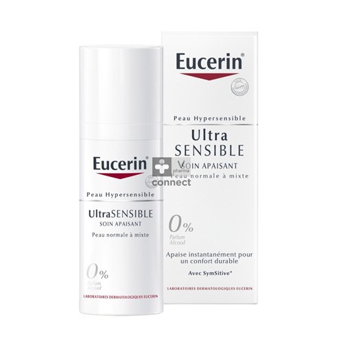 Eucerin Ultra Sensitive Soin Apaisant Peau Normale à Mixte 50 ml