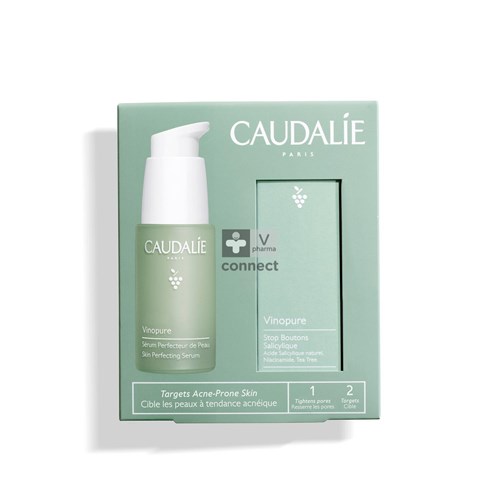 Caudalie Coffret Vinopure Sérum & Stop Bouton