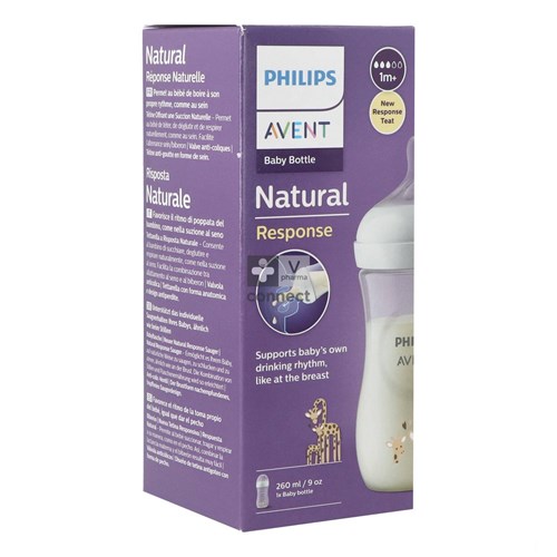 Avent Natural 3.0 Biberon Giraffe 260 ml