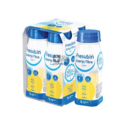 Fresubin Energy Fibre Drink Banane 4 Pièces