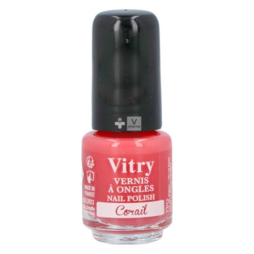 Vitry Vernis à Ongles Corail 4 ml