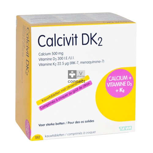 Calcivit DK2 180 Comprimés à Croquer