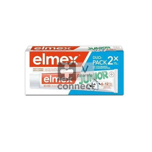 Elmex Dentifrice Junior 75 ml Duo