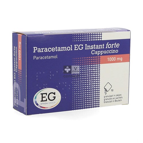 Paracetamol EG Instant Forte 1000 mg Cappucino 10 Sachets