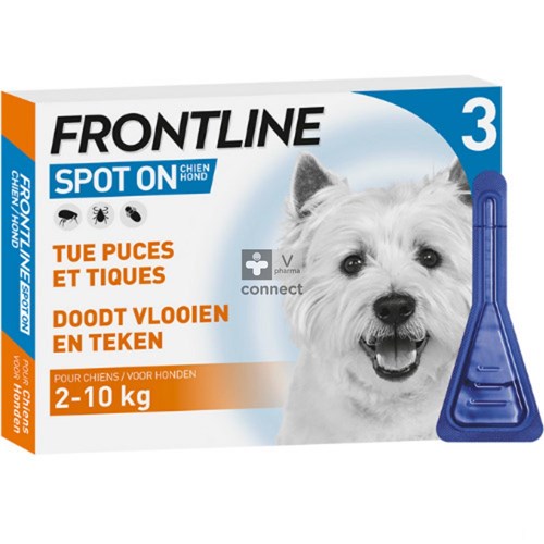 Frontline Spot On Chien 2-10kg Pipet 3x0,67ml