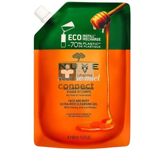 Nuxe Reve De Miel Gel Lavant Refill Eco 400ml