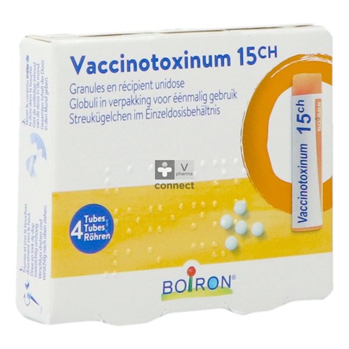 Vaccinotoxinum Globules 15 ch 4X1gr Boiron