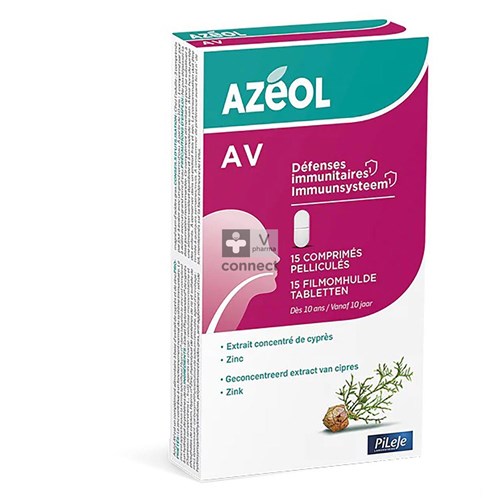 Pileje Azeol Av 15 Comprimés Pélliculés