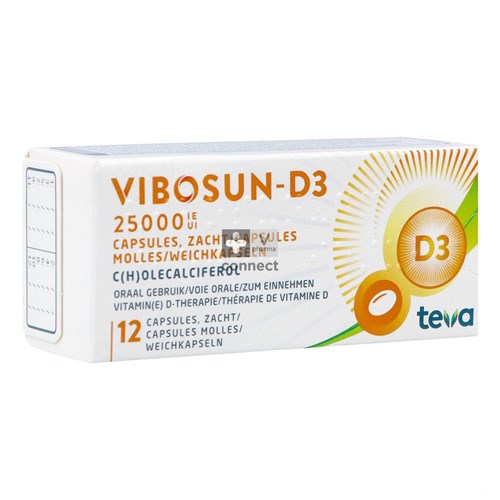 Vibosun D3 25000 UI 12 Capsules