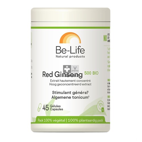 Be-Life Red Ginseng 500 mg 45 Capsules