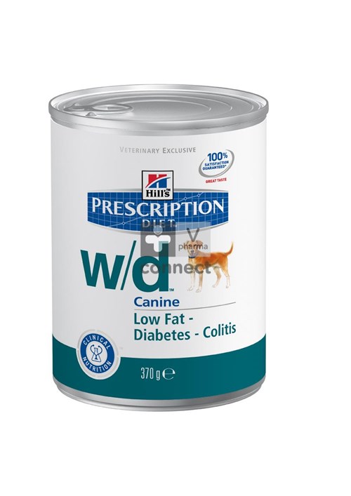 Hills Prescription Diet W/D Canine 370 g 12 Boites