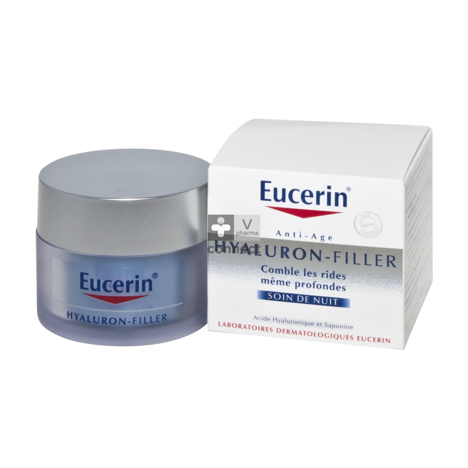 Eucerin Hyaluron Filler Crème De Nuit Anti Rides 50 Ml Prix Promo 1947