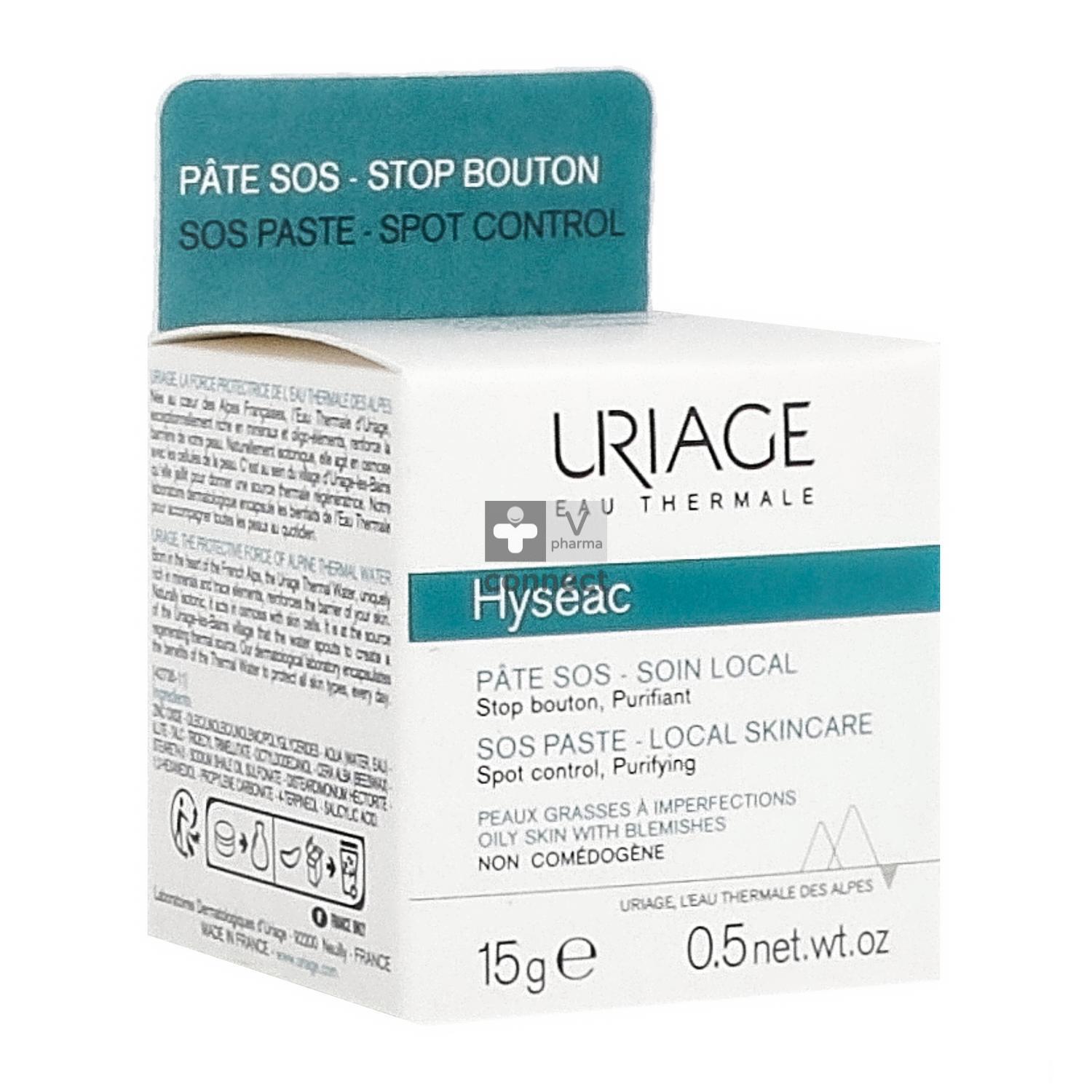 Pate sos. Урьяж Исеак сос паста. Uriage Hyseac pate SOS. Uriage Eau Thermale Hyseac pate SOS. Урьяж сос дымка.